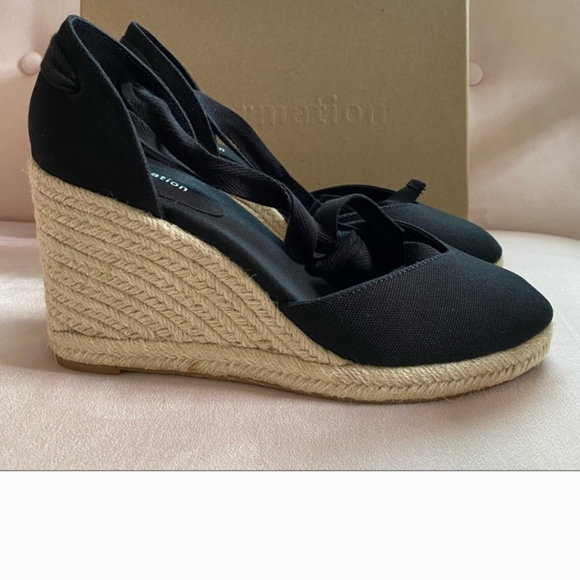 EUC Reformation Camilla Espadrille Wedge Heel Shoes Size 8.5 / 9 - Picture 4 of 11